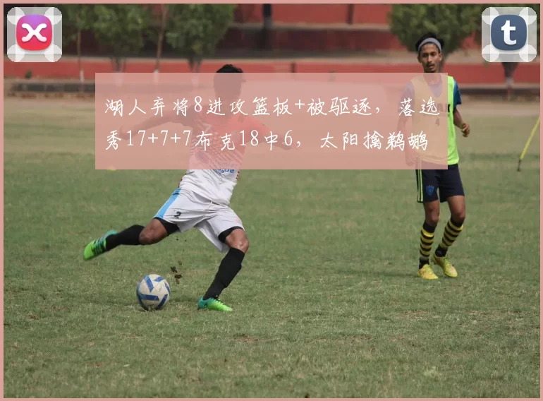 湖人弃将8进攻篮板+被驱逐,落选秀17+7+7布克18中6,太阳擒鹈鹕